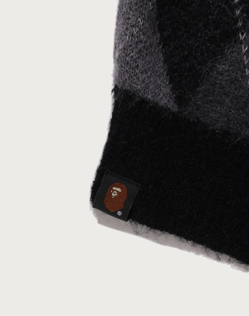 MM BAPE ARGYLE CHECK MOHAIR KNIT MENS