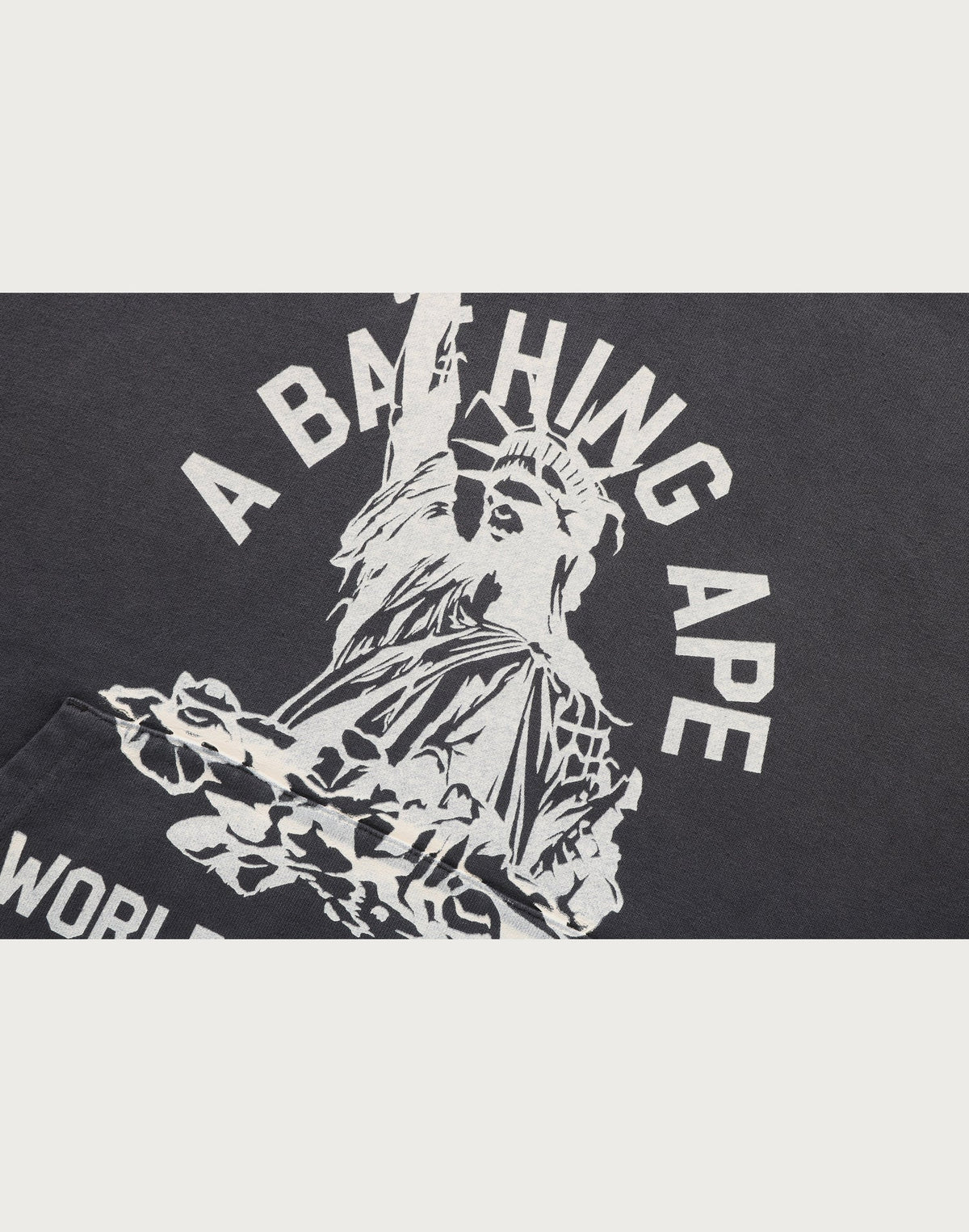DESTROY WASHED RELAXED FIT PULLOVER HOODIE MENS