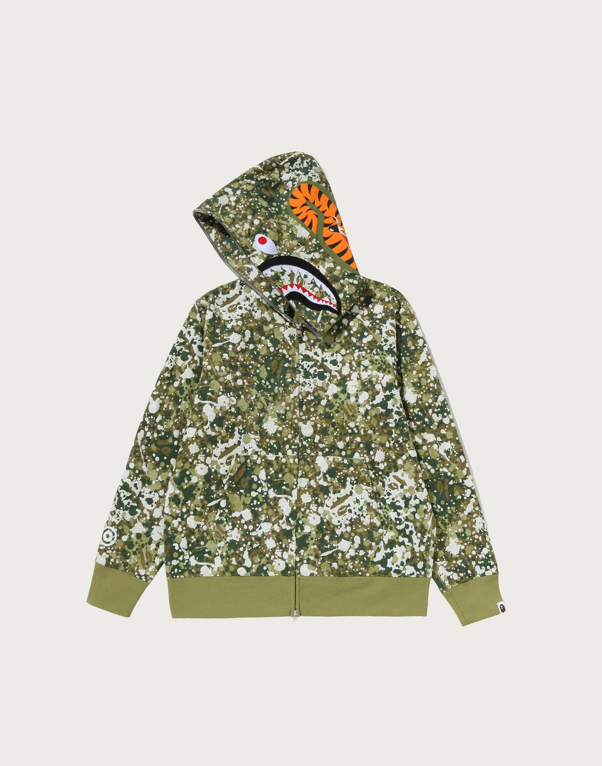 SPLASH CAMO SHARK FULL ZIP HOODIE MENS