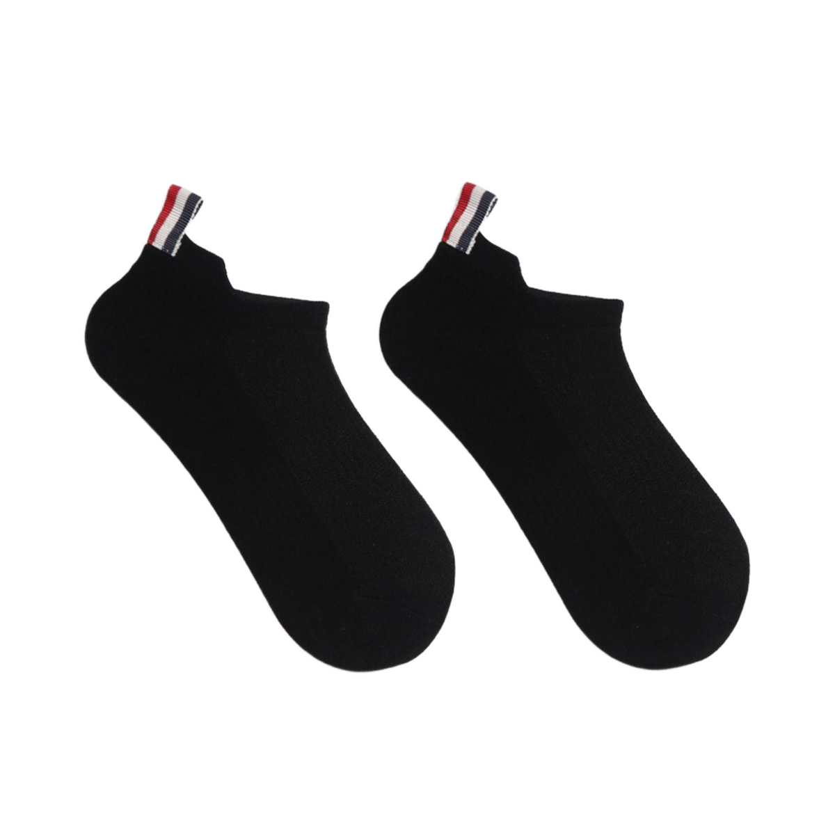 Solid color thin boat socks