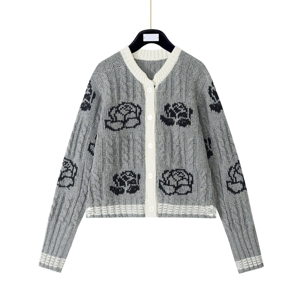 Rose Knit Cardigan