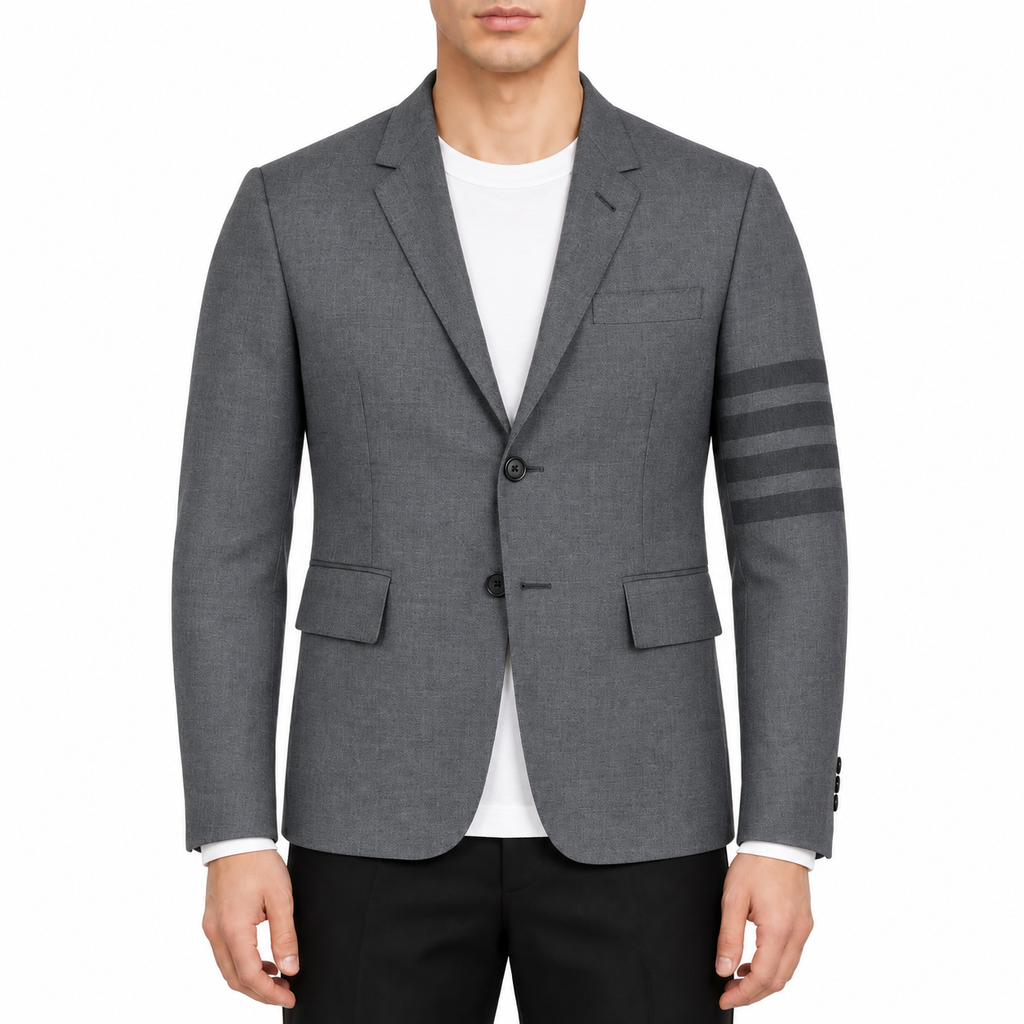 Men's Classic 4 - Bar Jacket - Heritage Tailoring - Signature Details | Thom Browne