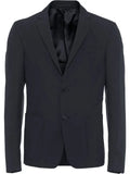 Prada technical poplin single-breasted jacket