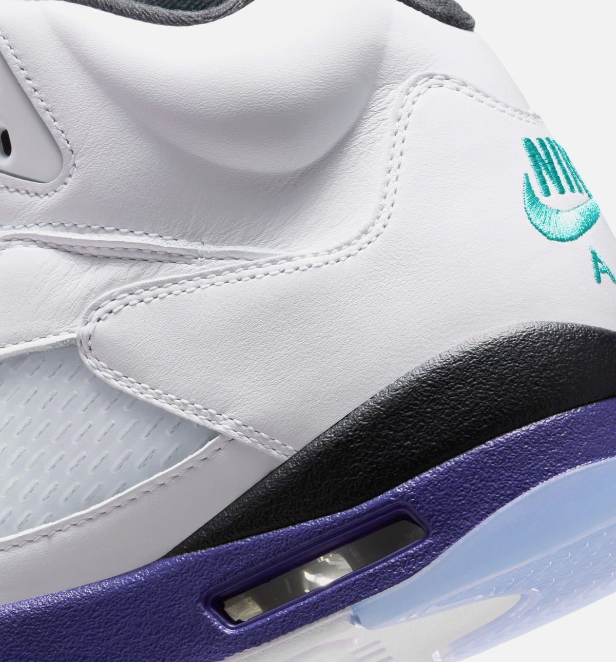 Air Jordan 5 Retro Grape – Men's Lifestyle Shoe | White/New Emerald/Grape Ice/Black