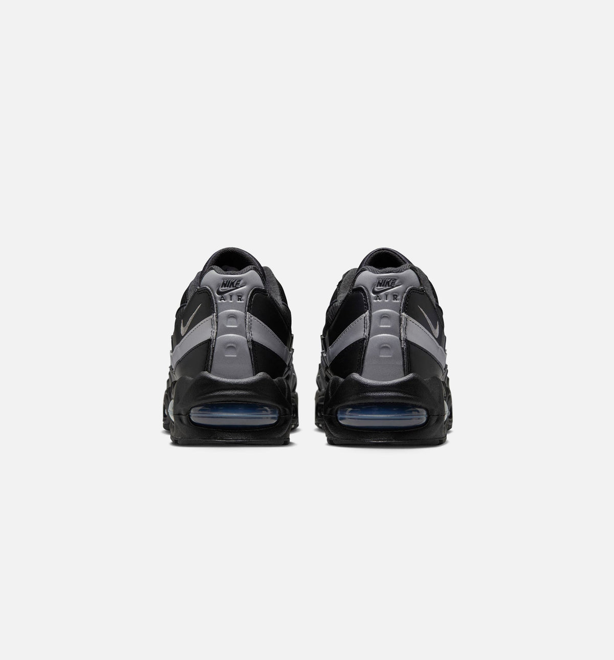 Air Max 95 Big Bubble OG Reflective Accents Men's Sneakers - Black / White / Metallic Silver