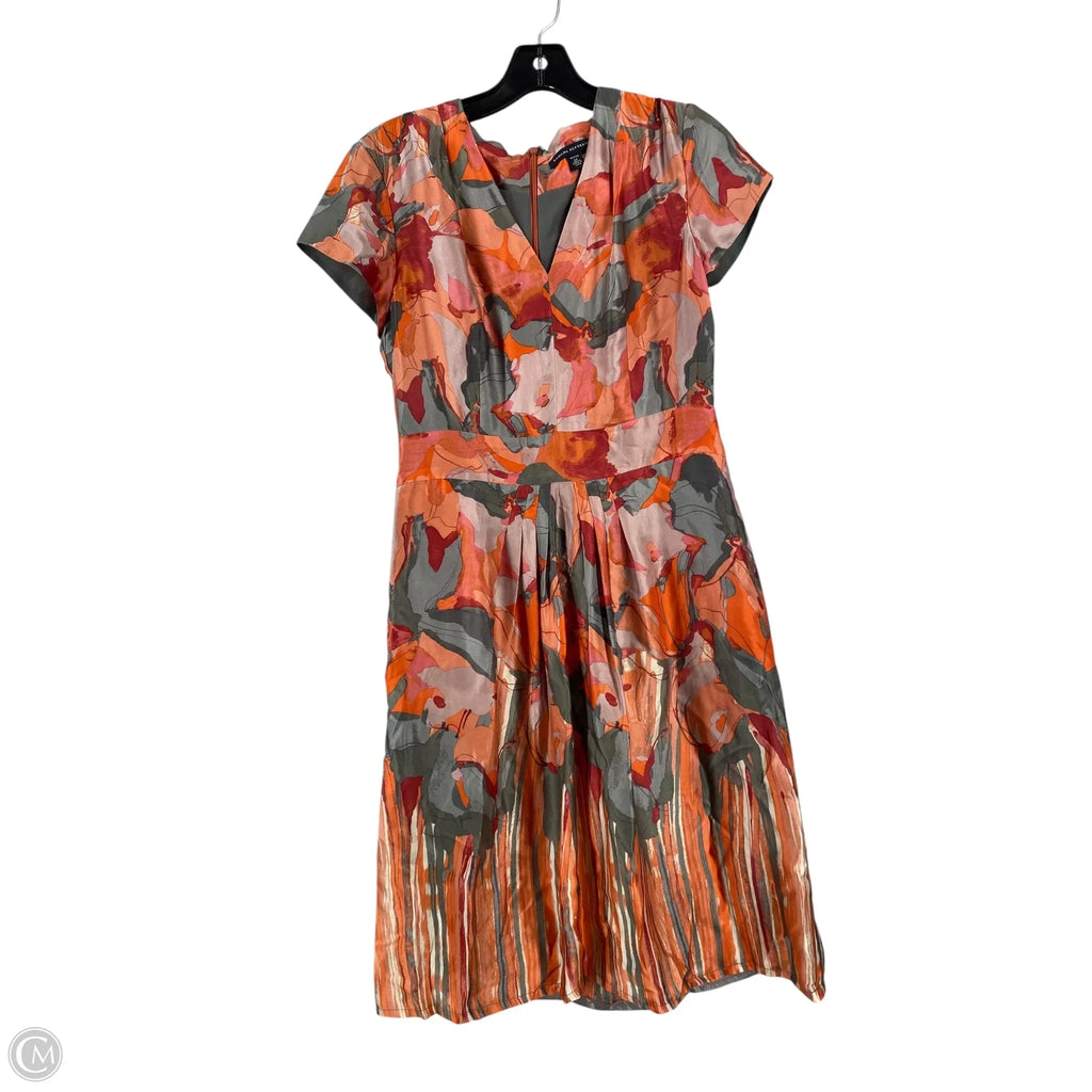 Dress Casual Short By Banana Republic In Orange & Pink, Size: 6p
