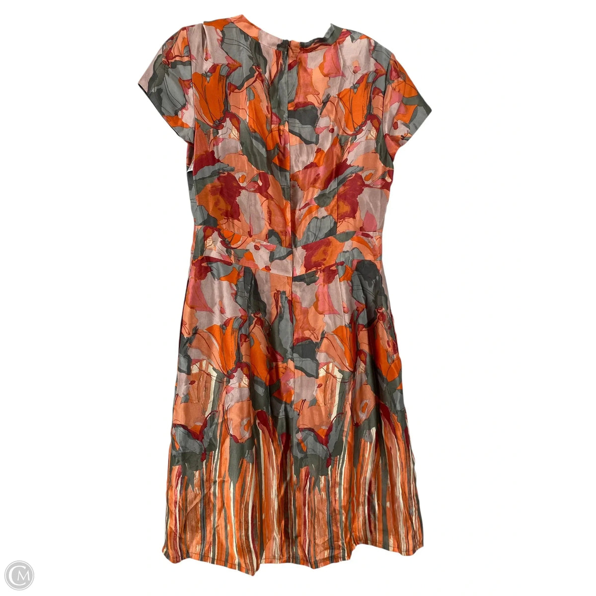 Dress Casual Short By Banana Republic In Orange & Pink, Size: 6p