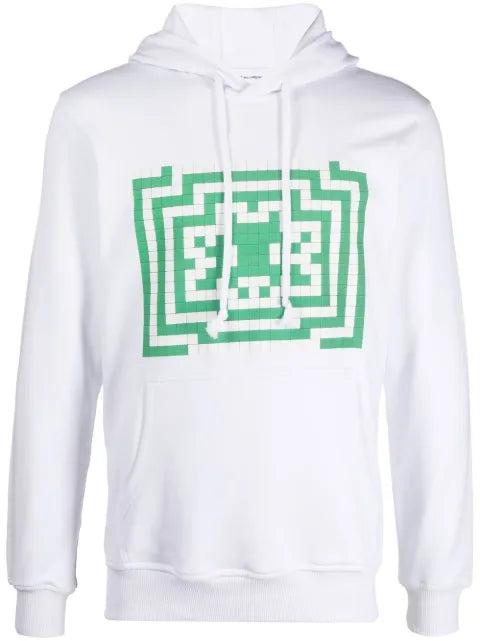 Comme Des Garçons Shirt graphic-print long-sleeve hoodie