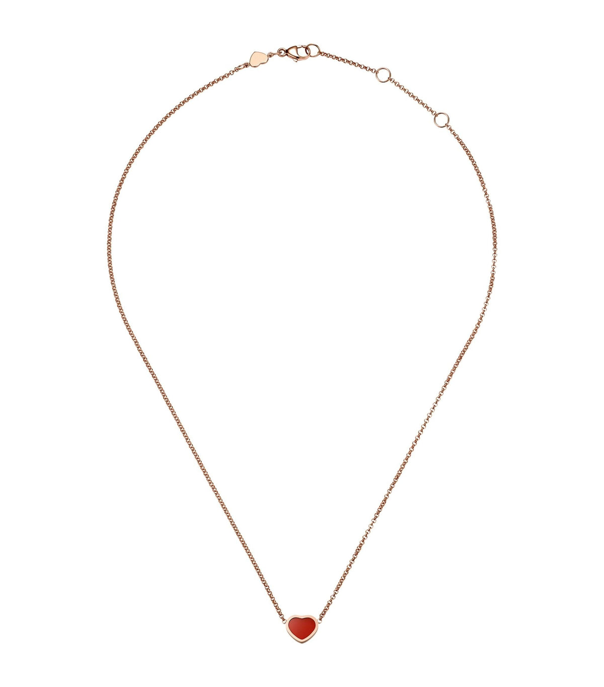 CHOPARD HEART PEDANT CARNELIAN NECKLACE