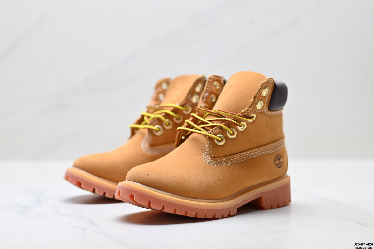 Timberland Wheat Kids Premium Leather Boot