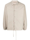 FEAR OF GOD ESSENTIALS graphic-print drawstring shirt jacket