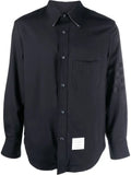 Thom Browne plain weave 4-Bar shirt jacket