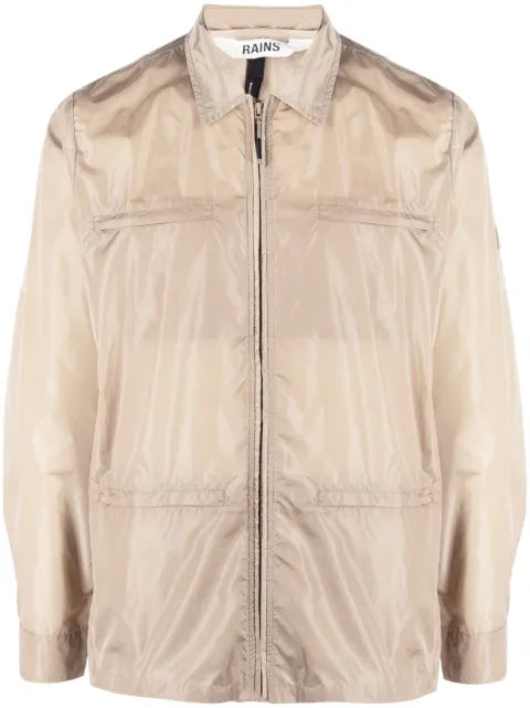 Rains zip-up shirt jacket