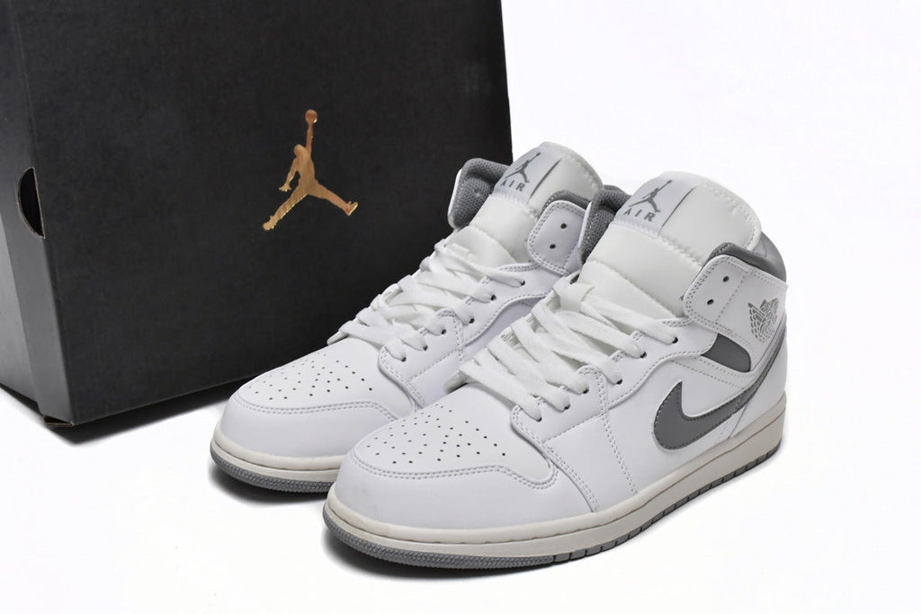 Air Jordan 1 Mid Neutral Grey Reps Sneaker 554724-135