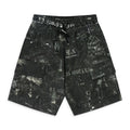 Black Army Stencil Cargo Shorts