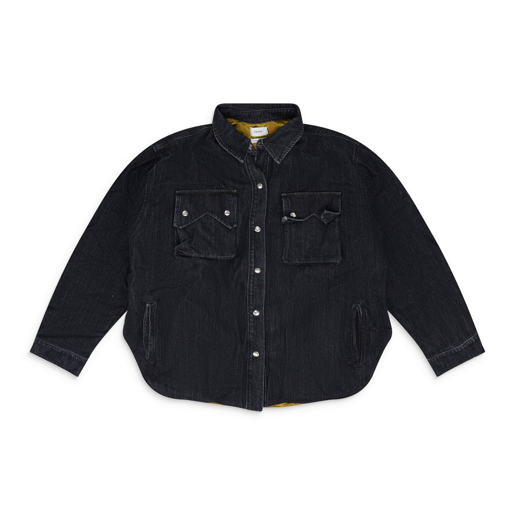 Black Denim Overshirt