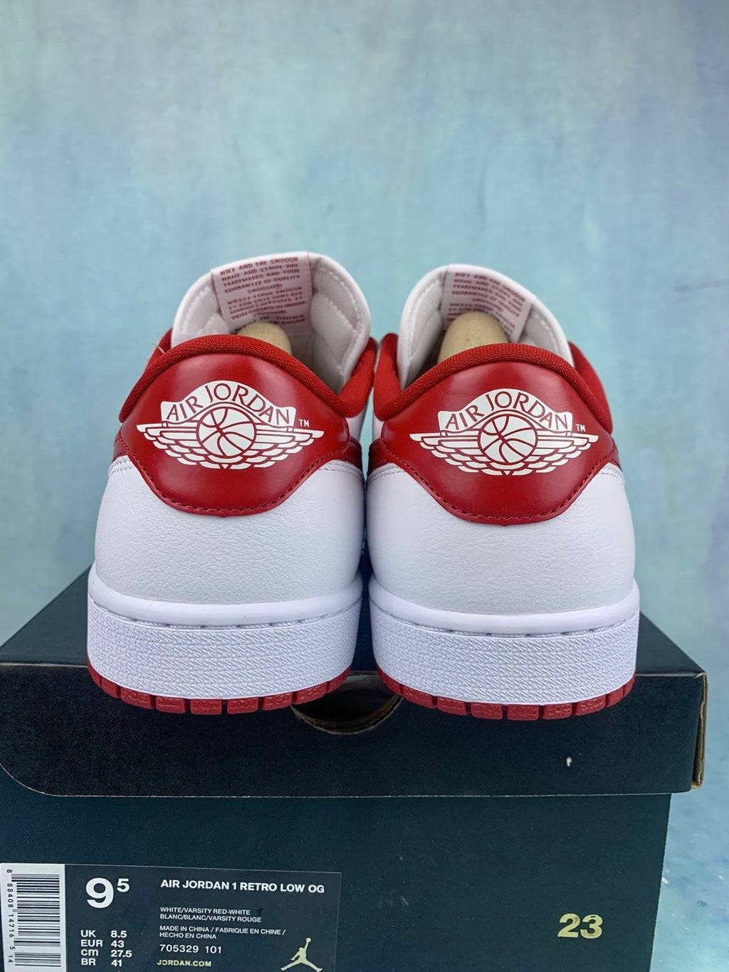 Air Jordan 1 Low OG Metallic Red White/Red Unisex Sneakers CZ0790-161