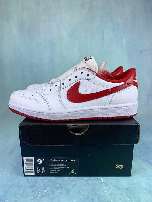 Air Jordan 1 Low OG Metallic Red White/Red Unisex Sneakers CZ0790-161