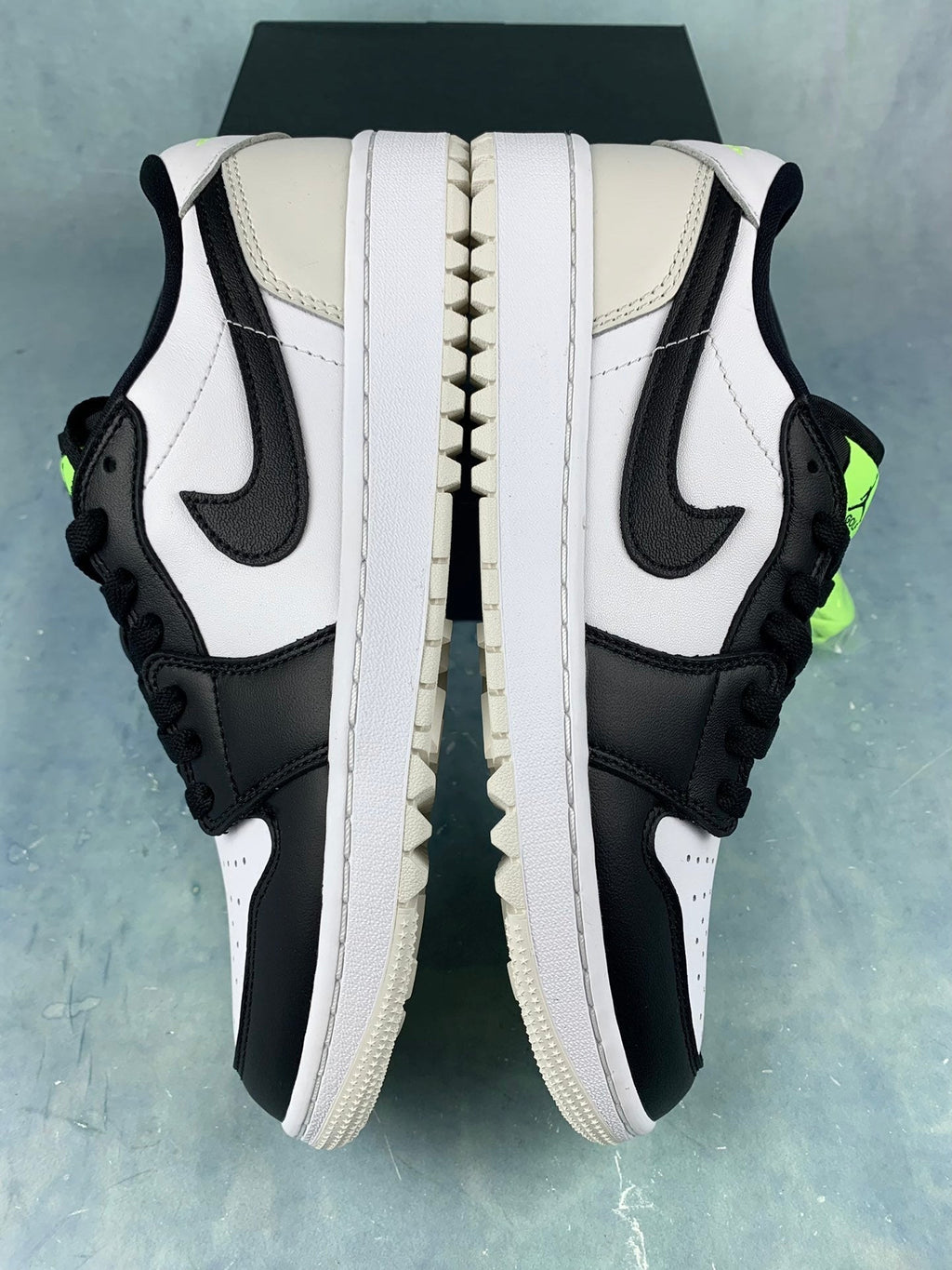 Air Jordan 1 Low Golf Black/White/Neon Green Unisex Sneakers DD9315-108