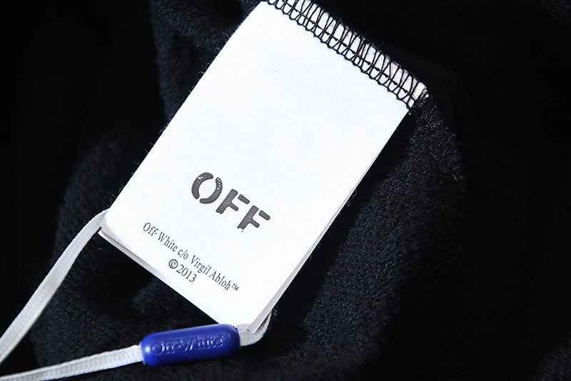 OFF-WHITE "Caravaggio Angel" Renaissance Graphic Cotton Sweatshorts