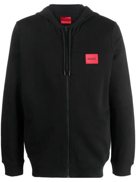 HUGO Hoodie with logo patch