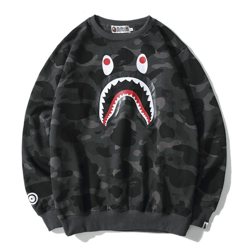 Bathing Ape Sweatshirts Loose Hip Hop round Neck Sweater for Men