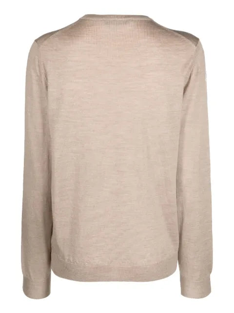 Fileria mélange-effect crew-neck jumper