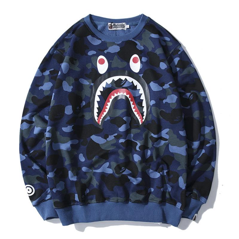 Bathing Ape Sweatshirts Loose Hip Hop round Neck Sweater for Men