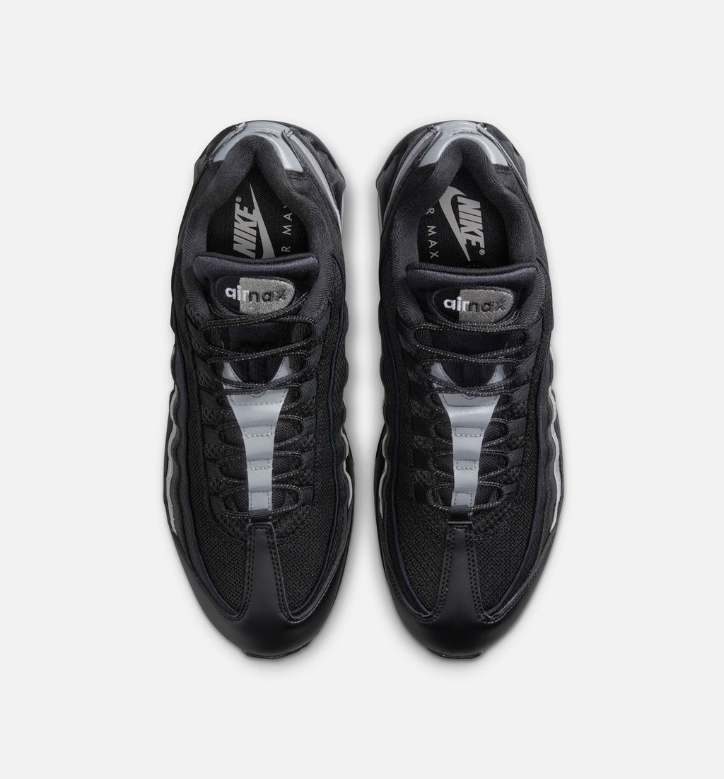 Air Max 95 Big Bubble OG Reflective Accents Men's Sneakers - Black / White / Metallic Silver