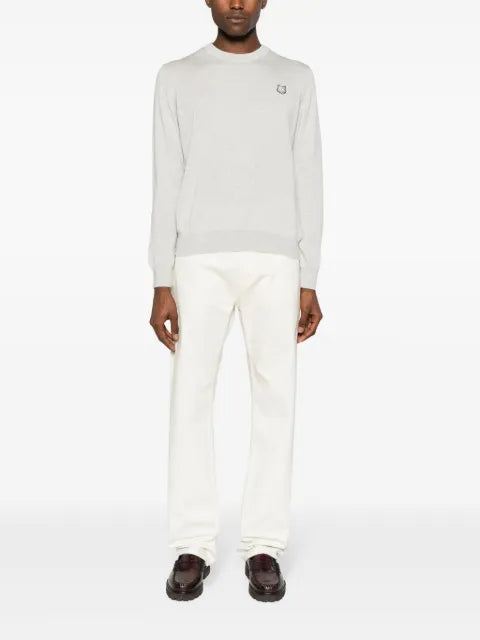 Maison Kitsuné logo-patch cotton jumper