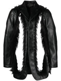 Comme des Garçons Homme Plus blazer in faux fur with Cut-Outs