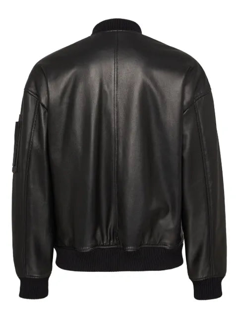 DSQUARED2 leather bomber jacket