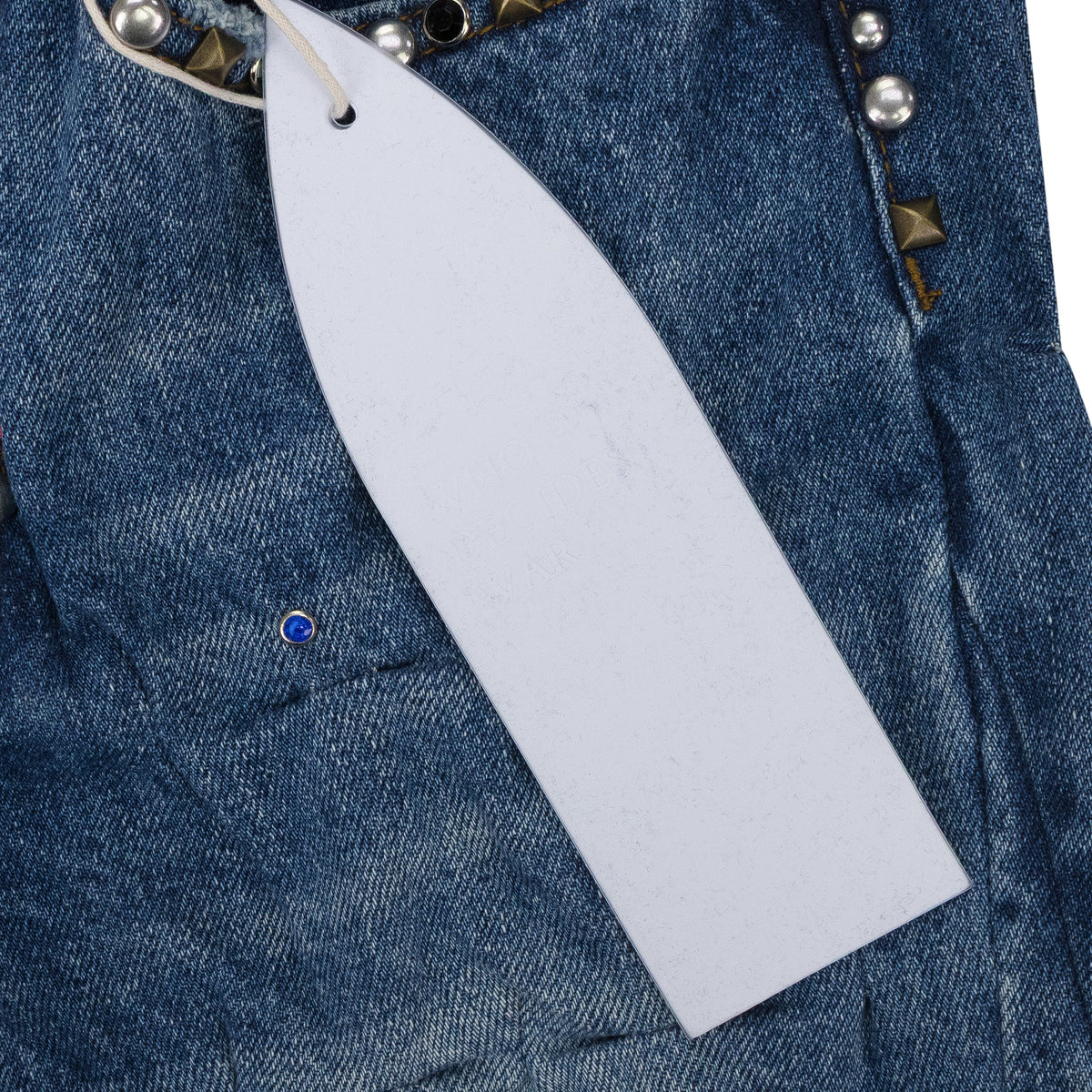 MULTI CINCHED STRAIGHT-FIT JEANS