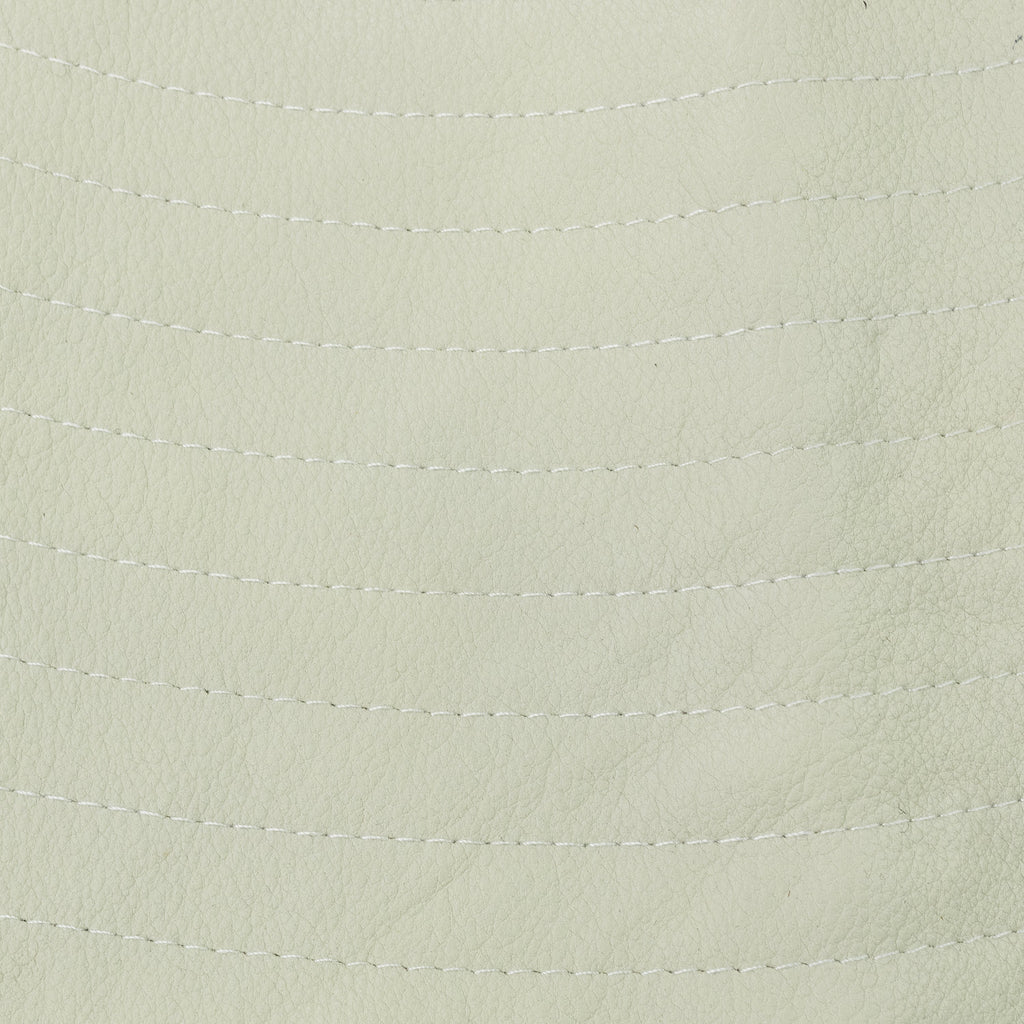 WHITE LEATHER SUNHAT BASEBALL CAP