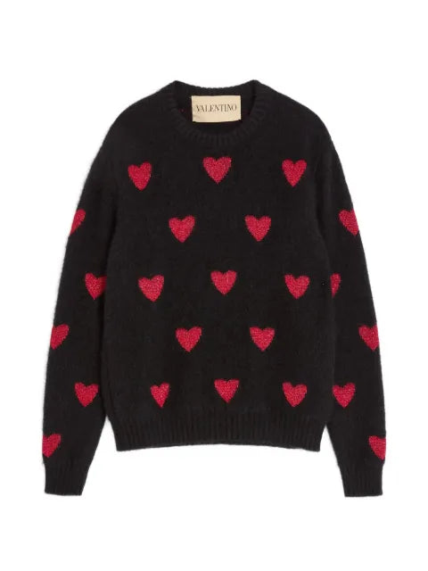 Valentino Garavani heart-patterned sweater