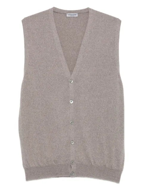 Gran Sasso V-neck buttoned vest