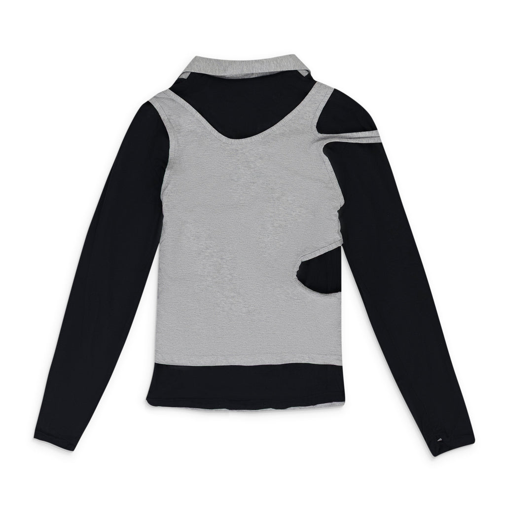 Grey Jess Layered Polo