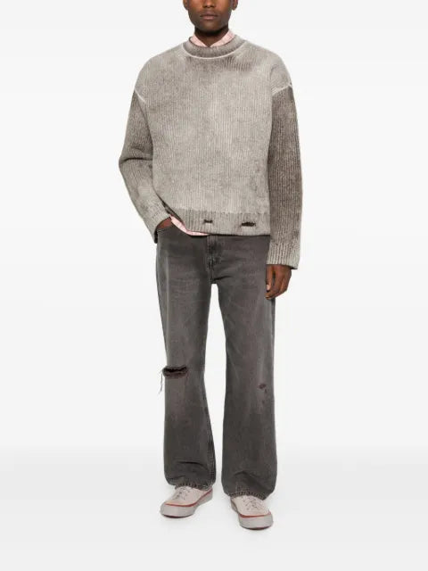 Represent wool distressed sweater