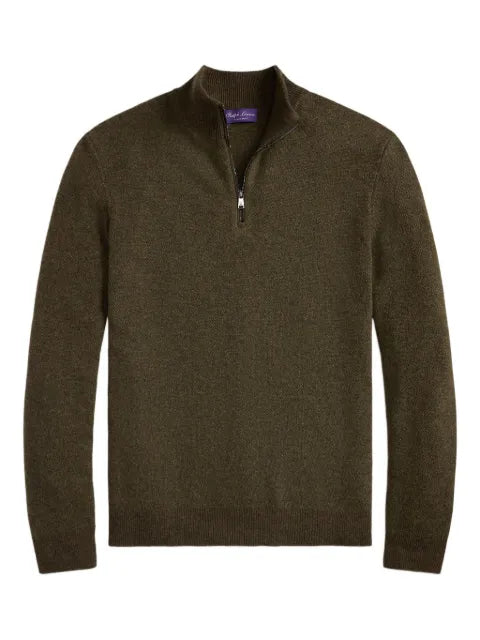 Ralph Lauren Purple Label birdseye half-zip pullover