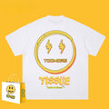 Drew T-shirts Lightning Smiley Print