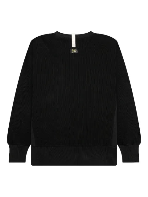 Advisory Board Crystals waffle logo-embroidered sweater