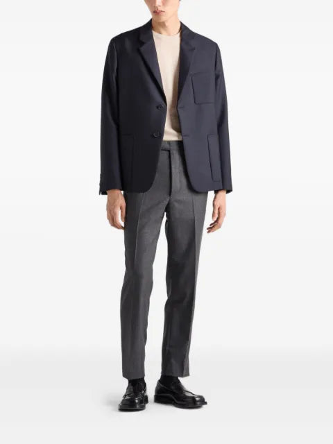 Prada patch-pocket two-button blazer
