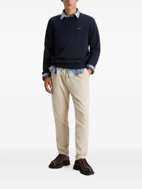 Woolrich logo interlock crew-neck sweater