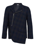 Comme des Garçons Homme Deux plaid zip jacket