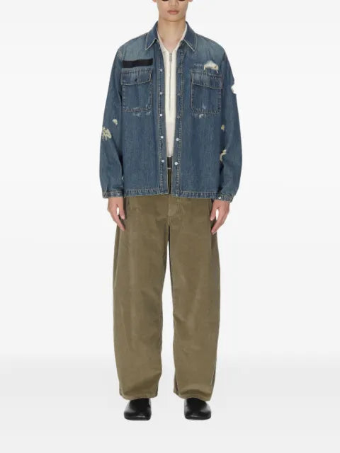 Helmut Lang distressed denim jacket