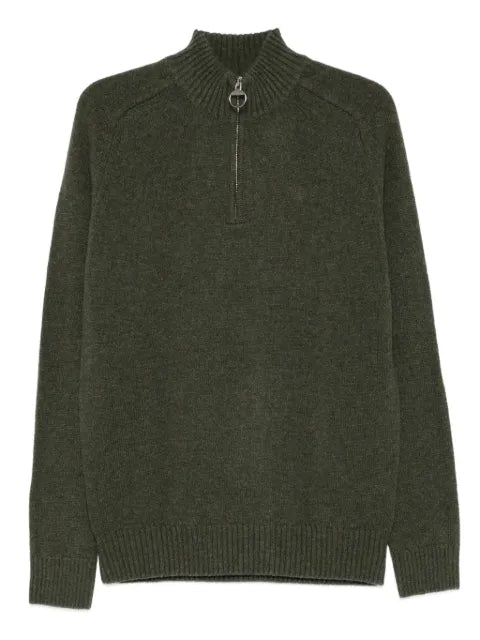 Barbour half-zip wool sweater