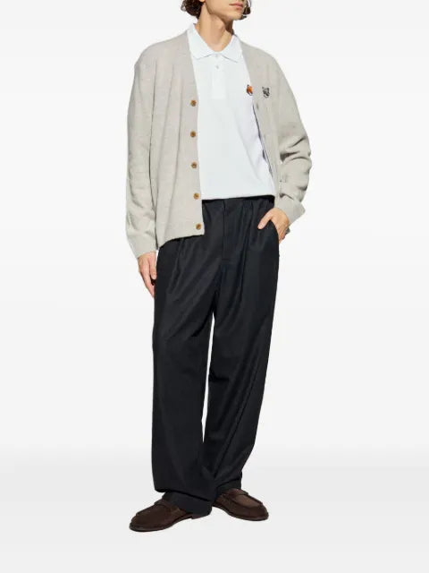 Maison Kitsuné logo-patch cardigan