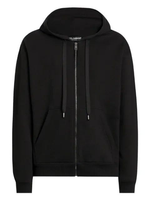 Dolce & Gabbana zip appliqué hoodie