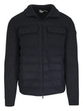 Moncler padded wool zip-up jacket