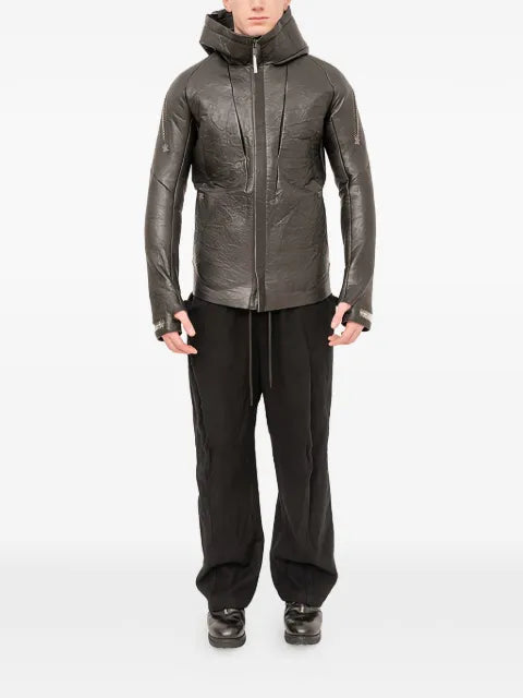 Isaac Sellam Experience Malfeiteur hooded zip-up leather jacket